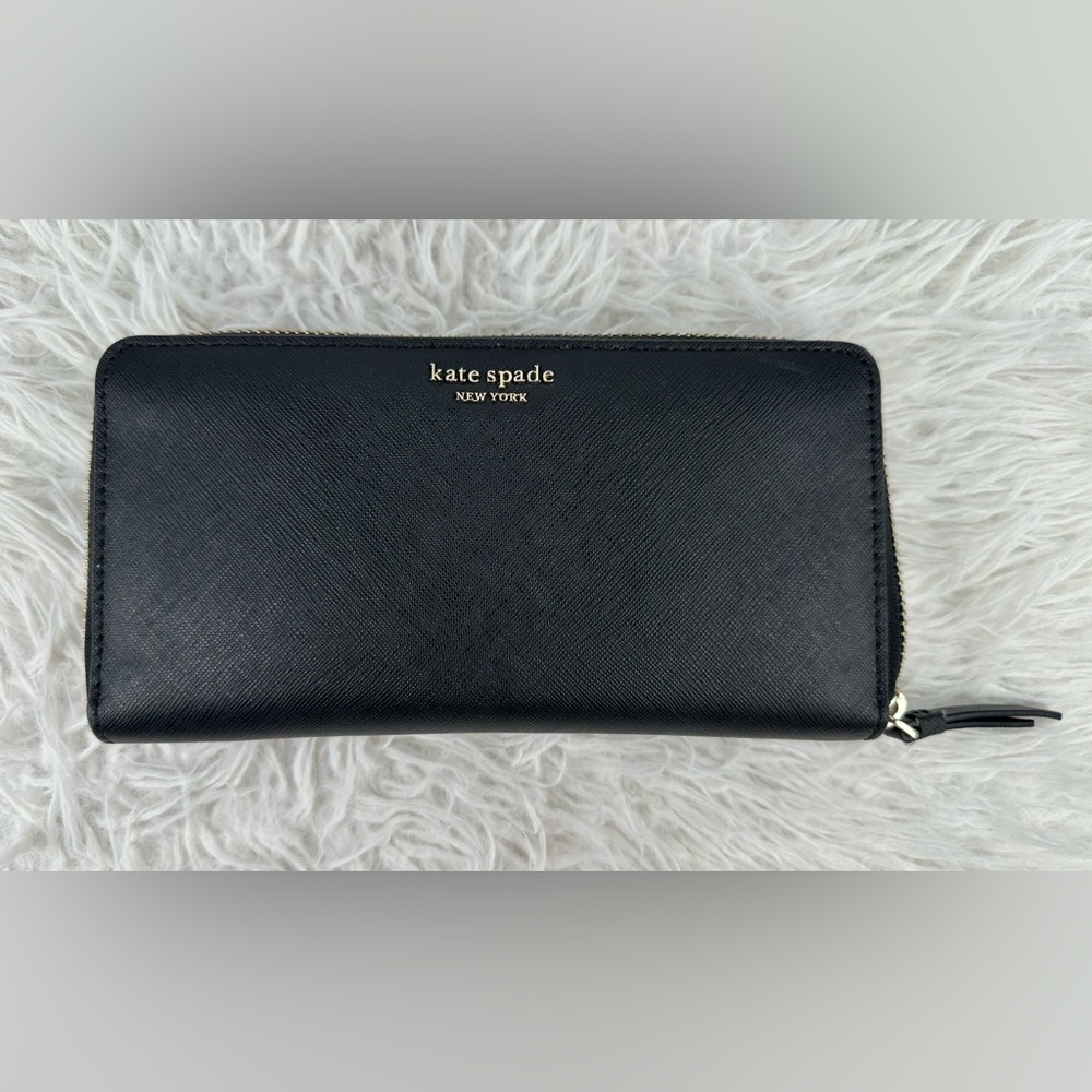 Kate Spade Black Zipper Wallet